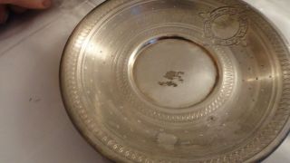 ANTIQUE FRANCE SILVER 950 CUP ON THE PLATE 2