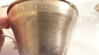 ANTIQUE FRANCE SILVER 950 CUP ON THE PLATE 4