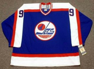 BOBBY HULL Winnipeg Jets 1978 CCM Vintage Throwback Away NHL Hockey Jersey 2