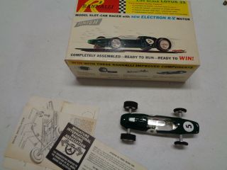 Rannali Slot Car 1/24 Lotus Green Box Rare Vintage Toy
