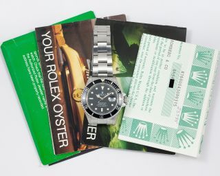 RARE Vintage Rolex Ref.  168000 Submariner Date R w/ Box and Papers 3
