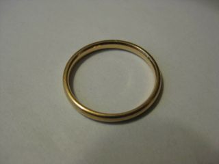 Antique 14K Gold Ostby & Barton Wedding Band - Size 7.  25/.  6875 - TITANIC Related 8