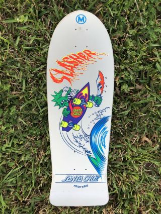 Vintage Nos Santa Cruz Slasher Skateboard Keith Meek Rare 1st Run Kendall