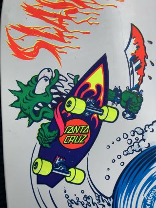 Vintage NOS Santa Cruz SLASHER Skateboard Keith Meek Rare 1st Run Kendall 7