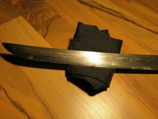 Signed Antique Wakizashi Edo Samurai Sword Katana Arrow Japanees Edo Hamon Hada
