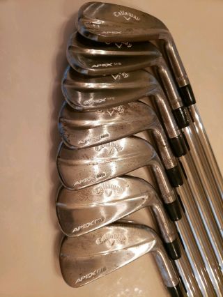 Tour Issue Callaway 2018 Apex MB Irons 4 - PW Extremely rare Raw Finish X100 E4 4