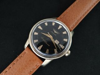 VINTAGE LONGINES CONQUEST CALENDAR GOLD & S.  STEEL AUTOMATIC CAL 19 AS 11