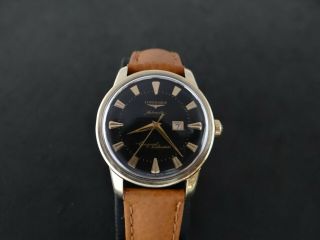 VINTAGE LONGINES CONQUEST CALENDAR GOLD & S.  STEEL AUTOMATIC CAL 19 AS 4