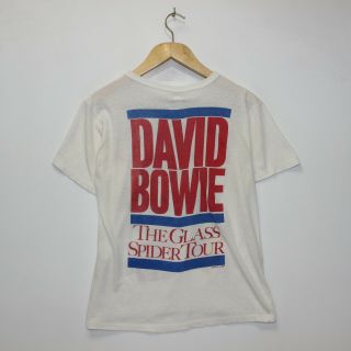 Vintage David Bowie The Glass Spider Tour 1987 Concert T - Shirt Size Large 2