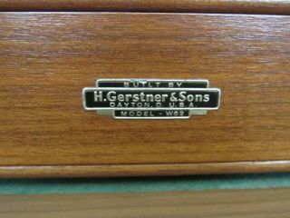 Gerstner & Sons Machinist Tool Box W62 Walnut Chest & E495 Base Set Vintage LOOK 6
