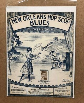 Vintage Sheet Music,  Orleans Hop Scop Blues,  Played By " All Jazz Bands "