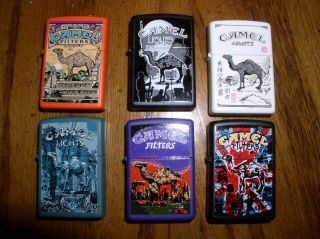 Camel Zippo 2002 South America Pack Lighters Series Of 6 Very Rare