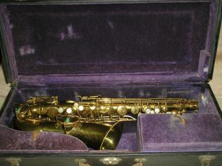Vintage Buescher True Tone Low Pitch Saxophone W/ Case