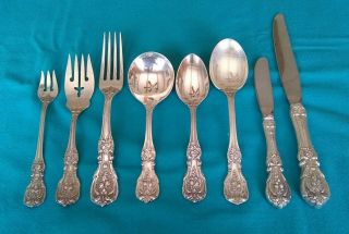 Reed & Barton Francis I (1) Sterling Silver 8 Piece Place Setting " H " Mark