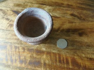 Ancient Antique Clay Ceramic Ware Pottery Cup With Flared Rim