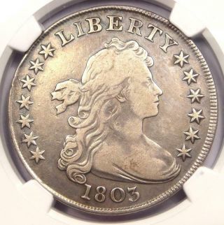 1803 Draped Bust Silver Dollar $1 - Certified Ngc Fine Details - Rare Coin
