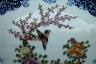 A 19th century Chinese famille rose lidded pot with birds and flowers No.  1 5
