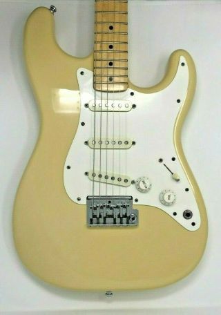 1983 Fender American Stratocaster Olympic White Dan Smith 2 - Knob Vintage Usa