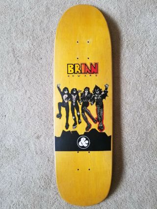 Rare Nos 1991 Brian Howard Kiss G&s Gordon And Smith Vintage Skateboard Deck 90s
