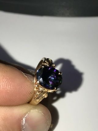 Gorgeous Vintage Antique Egyptian 18K Gold and Alexandrite Ring 2