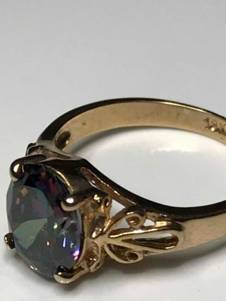Gorgeous Vintage Antique Egyptian 18K Gold and Alexandrite Ring 4