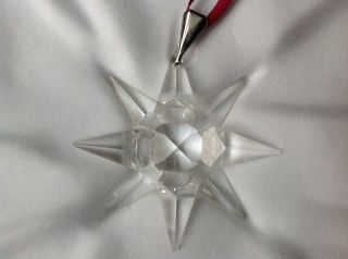 Swarovski 1991 crystal Snowflake Ornament Christmas And Box Rare/Mint 6