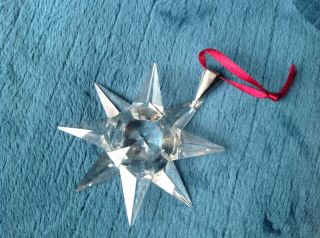 Swarovski 1991 crystal Snowflake Ornament Christmas And Box Rare/Mint 7