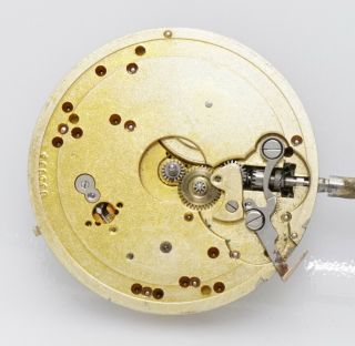 42mm Antique Patek Philippe pocket watch movement with signed dial 4