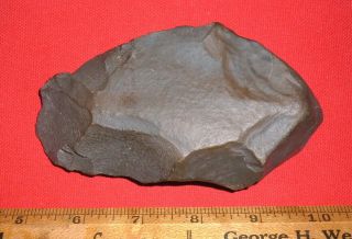 Select (4.  75 ") Paleolithic Acheulean Early Man Axe,  Prehistoric African Artifact
