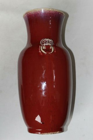 sang de boeuf chinese porcelain vase pottery 19th c century monochrome antique 3