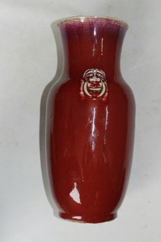 sang de boeuf chinese porcelain vase pottery 19th c century monochrome antique 4