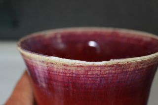 sang de boeuf chinese porcelain vase pottery 19th c century monochrome antique 7