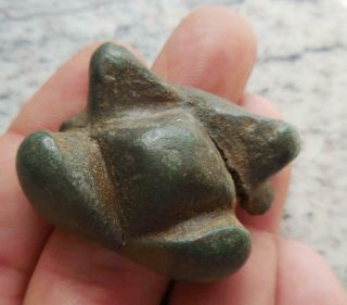 British Medieval Bronze Mace Head Found Wetwang Yorkshire.  12th - 15th Century Ad