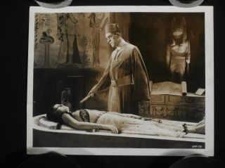 The Mummy 1932 Boris Karloff Zita Johann Vintage Still W/ Snipe