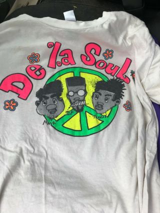 Vintage 1989 De La Soul T Shirt 3 Feet High And Rising Vtg