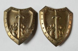 German Ww 2 Insignia / Badges For Collar Tabs - Freikorps Oberschlesien