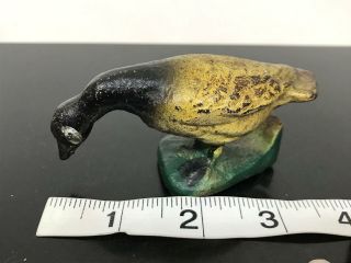 Antique Decorative Art Miniature Geese Bird Goose Duck Cast Iron Figurine 4