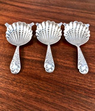 (3) Rare Aesthetic Gorham Co.  Sterling Silver Brandy Warmers: Shell Pattern 416