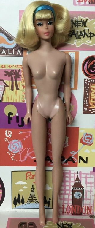 (RESERVED) Yes it ' s Vintage American Girl Blonde Side Part Barbie Doll byApril 9