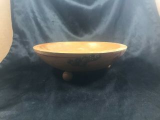 Vintage Wooden Munising Dough Bowl 9 - 1/4”