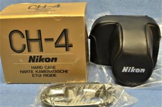 C.  1979 Vintage,  Blk Nikon Ch4 Leather Case F/f2 F2s F2sb F2a F2as