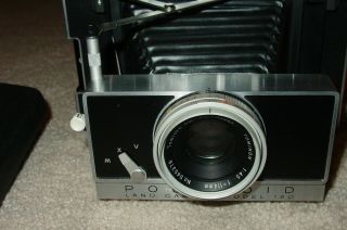 VINTAGE POLAROID 180 LAND FILM CAMERA W TOMIOKA 1:4.  5 f=114 MM LENS 2