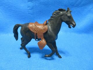 Marx Western Horse With Vinyl Saddle For 5 " Cowboy/roy Rogers