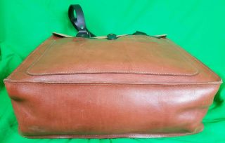 RARE FILSON 2013 Horween Leather Tote Cognac Mens Bag Tin Cloth Vintage 8