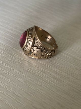 10k Gold Balfour Winslow High 1972 Men ' s Class Ring Size 8.  5 2