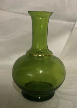 ANTIQUE MARY GREGORY EMERALD GLASS BUD VASE CABIN 5