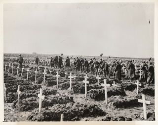 German Prisoners Of War Digging Allied Soldiers Graves In Belgium - 1945
