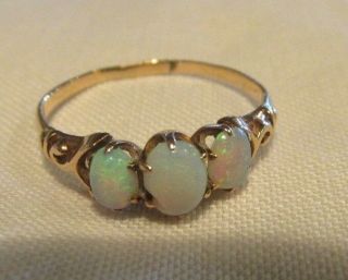 Antique Estate Victorian Opal Ring 14k Gold Size 8.  25