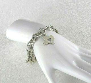 James Avery Retired Solid 925 Sterling Silver Charm Bracelet Chunky Heavy 8