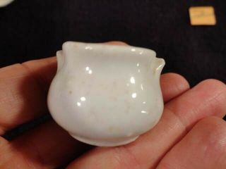 ANTIQUE TINY CERAMIC POT OVER 100 YEARS OLD ONE FAMILY OWNERS 5